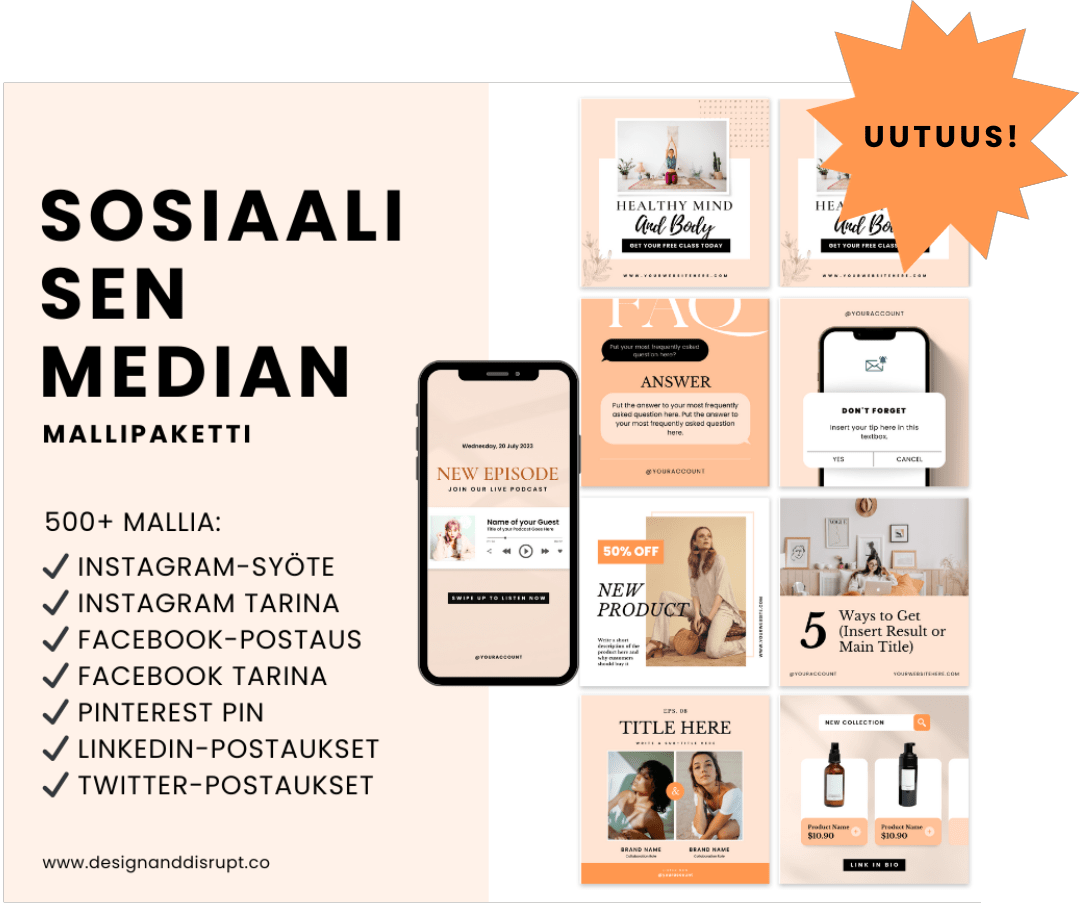 Sosiaalisen Median Mallipaketti 500