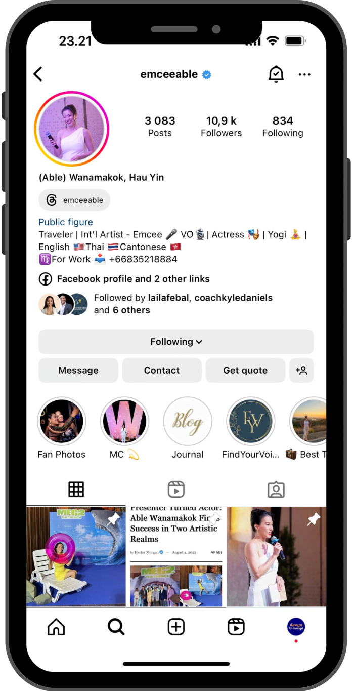 Emcee Able Wanamakok Social Media Accounts