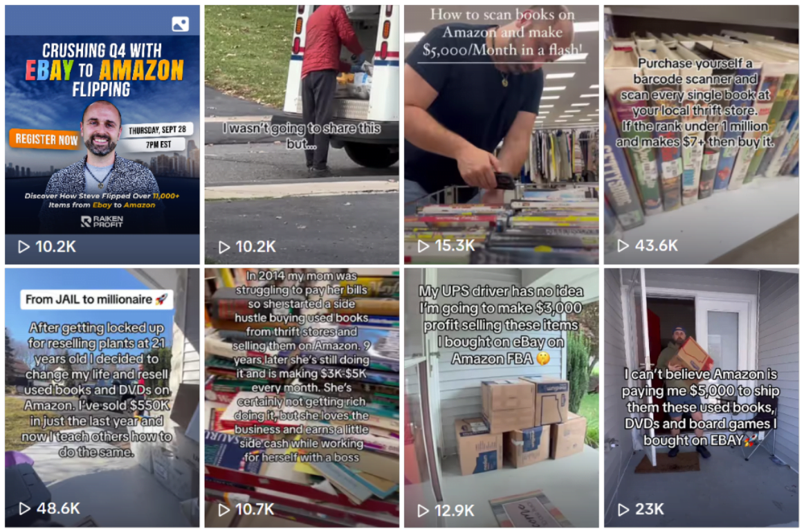 Raiken Profit TikTok Sample Social Media Posts