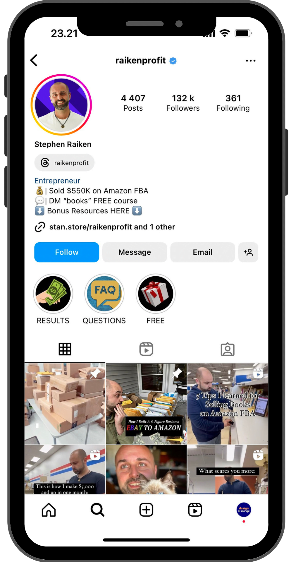 raiken profit instagram