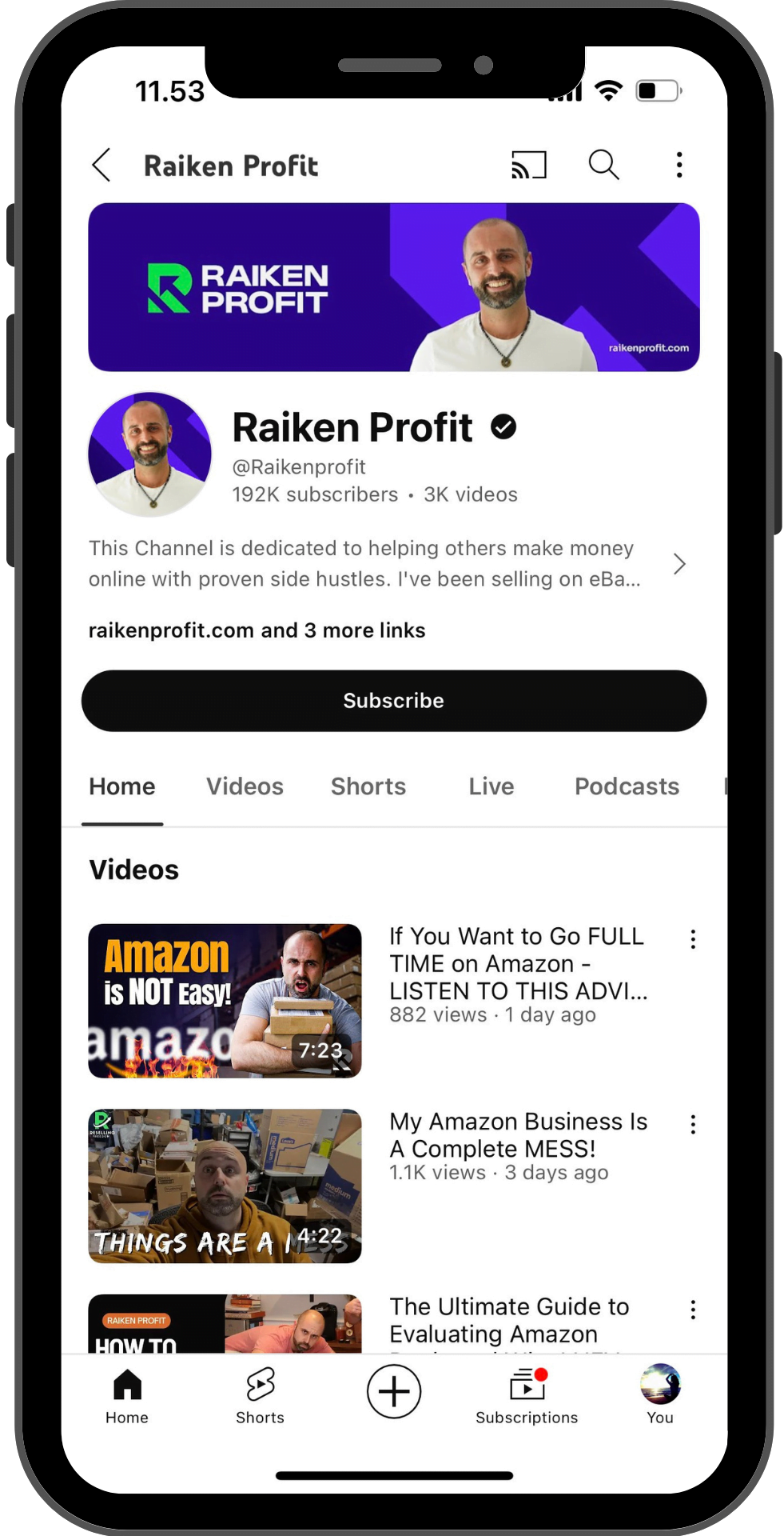 raiken profit youtube