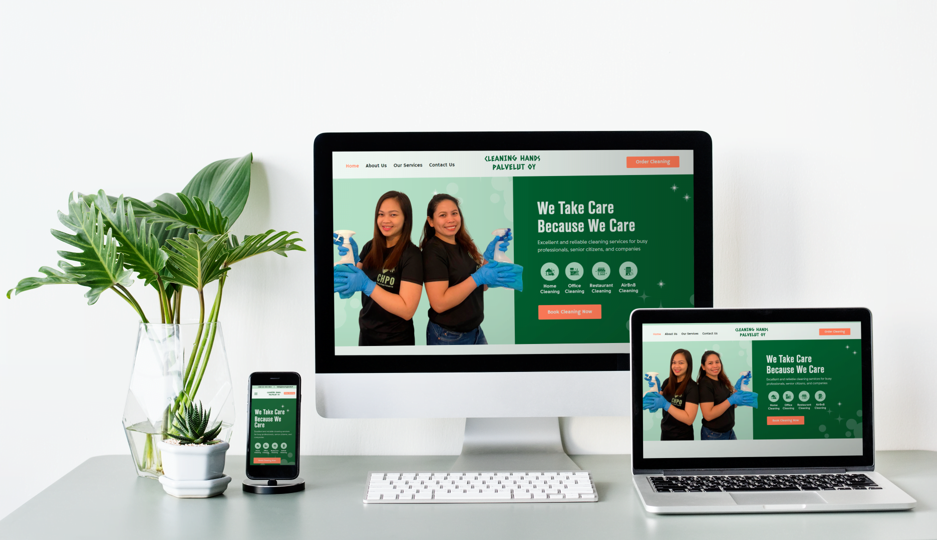 cleaning hands palvelut oy website design and development